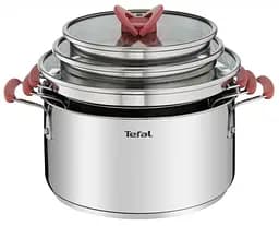 Набір посуду Opti Space, 6предметів, нержавіюча сталь, силікон, скло Tefal kuh0016926