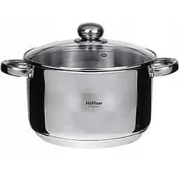 Каструля з кришкою Hoffner HF-4463 нержавіюча сталь 5-ти кульове дно 16 см 1.8 л