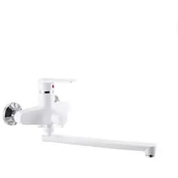 Смеситель для ванны Plamix Oscar-006 Euro Белый (без шланга и лейки) (PM0599)