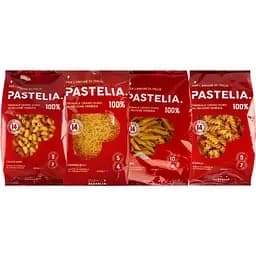 Набір макаронних виробів Pastelia Vermicelli 400 г + Cavatappi 400 г +  Fusilli 400 г + Пера 400 г