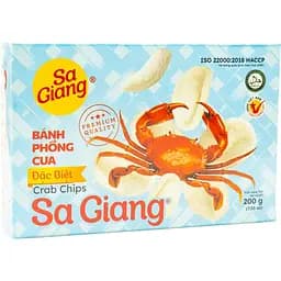Чипсы рисовые Sa Giang со вкусом краба 200 г