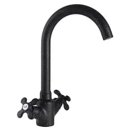 Змішувач для кухні Zerix Z41313-6 ZX0234 Чорний матовий