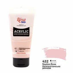 Краска акриловая Rosa Studio Неаполитанский розовый 432, 75 мл CD