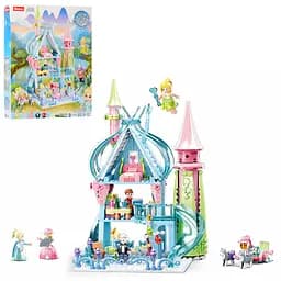 Конструктор детский SLUBAN Замок, M38-B0898, 447 деталей, фигурки персонажей