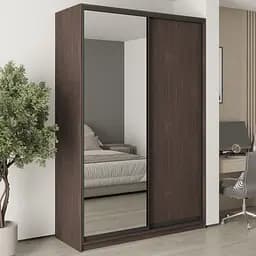 Шкаф-купе двухдверный MebelStar Стандарт BG ДСП/Зеркало 160x45x240 см Дуб ристрето (MBS-10162)