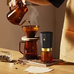 Кавомолка бездротова Circle Joy Electric Coffee Grinder (CJ-EG05) Gold - мініатюра 5