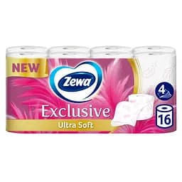 Туалетний папір Zewa Exclusive Ultra Soft чотиришаровий 16 рулонів