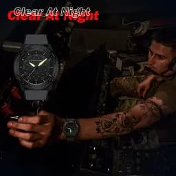Чоловічий водостійкий наручний годинник North Edge Mach (Коричневі) - мініатюра 6