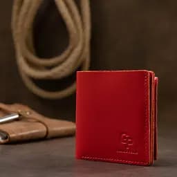 Жіноче шкіряне портмоне Grande Pelle 9.5х10х2 см acs0018783 - мініатюра 7