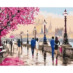 Картина по номерам Brushme Прогулка по романтическому Лондону 40x50 см