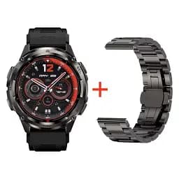 Розумні тактичні смарт-годинник Kospet Tank T3 Ultra 2 модуль GPS Special Edition Два ремінця Black (18651) - мініатюра 2