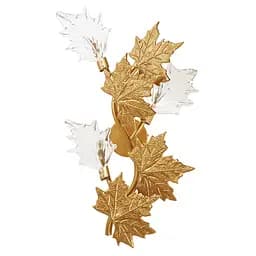 Бра Brille BKL-534W/3 G4 G с листьями