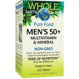 Мультивитаминный и минеральный комплекс Natural Factors Men's 50+, 120 таблеток