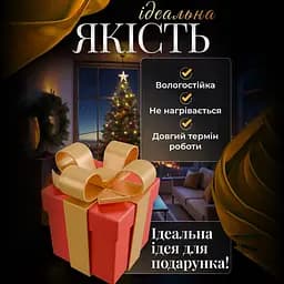 Гірлянда-штора Повітряна куля 3 метри 6 фігур, теплий білий GarlandoPro 6L3MBAL - мініатюра 4