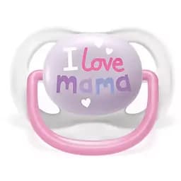 Пустушка Philips Avent Ultra Air I love для дівчинки, 0-6 місяців, 2 шт. (SCF080/02) - мініатюра 2