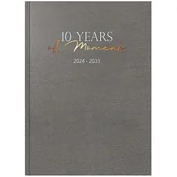 Ежедневник датированный Brunnen Euro 10 лет, формат А4, 208 листов, серый (70-22 404 014)