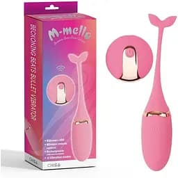 Виброяйцо M-Mello Beckoning Beats 15 см (розовый)