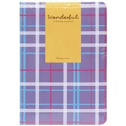 Блокнот A6 Bambi 6701-1 Wonderful твердый переплет, комбинированный 80 листов 10х14.5 см фиолетовый