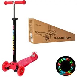 Самокат детский Maxi iTrike 60х28х15 см Красный 000217908