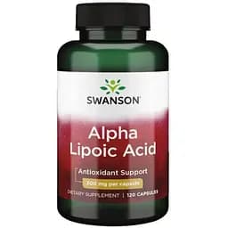 Альфа-ліпоєва кислота Swanson Alpha Lipoic Acid 300 мг 120 капсул (100-48-0650158-20)