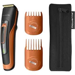 Машинка для стрижки Rowenta Sport Collection, акум., роторный мотор, насадок-2, кейс, сталь, черно-оранжевый.