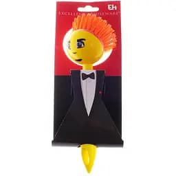 Щетка для посуды Offtop, 24,7х9х6,6 см, желтый с оранжевым (861948)