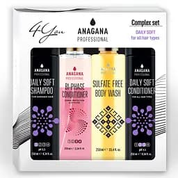 Набор 4YOU "Ежедневный мягкий" для всех типов волос ANAGANA 4х250 мл