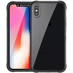 Чохол-накладка iPaky 360° TPU Border+Transparent PC back iPhone X Black