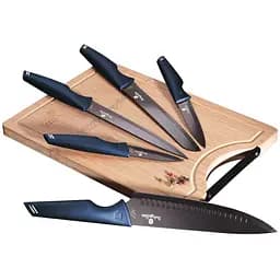 Набір ножів Berlinger Haus Metallic Line Aquamarine Edition, синій (BH 2705)