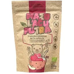 Каша органічна Mazo Lacu Вівсяно-гречано-пшоняна з яблуком з 6 місяців 200 г