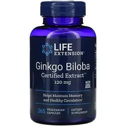 Пищевая добавка Life Extension Ginkgo Biloba 120 мг 365 капсул