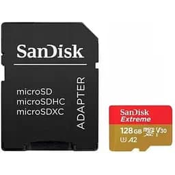Карта памяти microSDXC SanDisk Extreme For Action Cams and Drones A2 128Gb V30