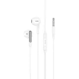 Дротові навушники Hoco M123 Glory універсальні earphones with microphone, 3.5mm, 1.2m, white