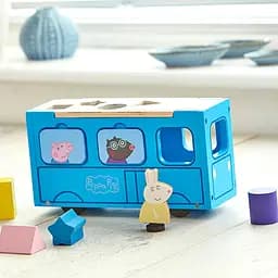 Дерев'яний ігровий набір-сортер Peppa Pig Шкільний автобус Пеппи (7222) - мініатюра 4