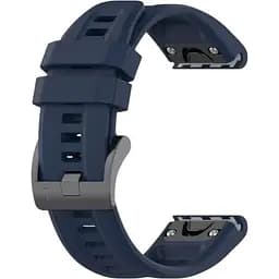 Ремінець DK CDK для Garmin Fenix ​​8 47mm 22mm Silicone Sport Band Classic (015189) (dark blue)