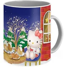 Кухоль GeekLand Хелло Кітті Hello Kitty Merry Christmas HK.02.03 330 мл білий - мініатюра 3