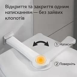 Дитячий замок-блокатор для кришки унітазу білий