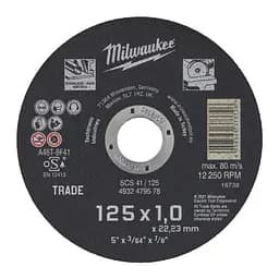 Диск відрізний для металу MILWAUKEE Trade, SCS 41/230x1,9, діаметр 230мм - мініатюра 2