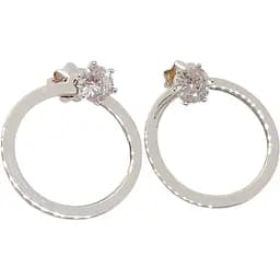 Срібні пуссети Qvaliz з фіанітами. 902-01179