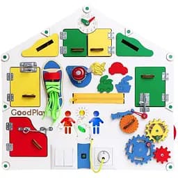 Бизиборд GoodPlay с подсветкой развивающий 55х52х11 см (D004)