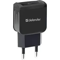 Мережевий зарядний пристрій Defender UPC-21, чорний, 2xUSB, 2.1A, 5V, кабель microUSB