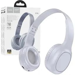 Бездротові навушники накладні Bluetooth Hoco W46 Light blue gray - мініатюра 4