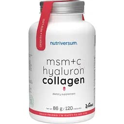 Дієтична добавка Nutriversum MSM + C Hyaluron Collagen 120 капсул