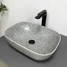 Умивальник VBI Ravenna space grey matt накладний VBI-011222, Сірий