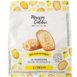 Кекс Maison Colibri Мадлен с лимонной начинкой покрытый кусочками меренги 180 г