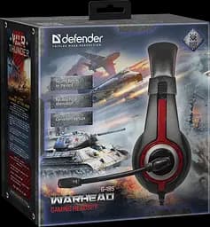 Гарнітура Defender Warhead G-185 Black+Red (64106) (6307916) - мініатюра 3