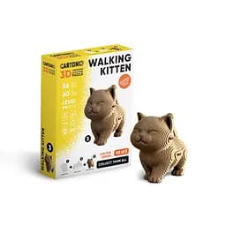 WALKING KITTEN - Картонний 3Д пазл Cartonic