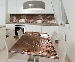 Вінілова наклейка на стіл Зерна кава Coffee самоклеюча Напої Коричневий 65х120 см Happy Pocket Z181453