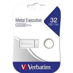 USB флеш накопичувач Verbatim 32GB Metal Executive Silver USB 2.0 (98749) - мініатюра 4