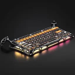Клавіатура GravaStar Mercury K1 Pro 80keys Kailh Speedy Mint BT/WL/USB RGB CyberFlare (GSK1PRO_BO_BLK) - мініатюра 6